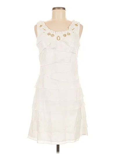 Pre-owned Sl Fashions Cocktail Dress In White