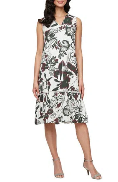 Sl Fashions Drop Waist Shift Dress In Animal Print