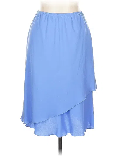 Pre-owned Sl Fashions Formal Skirt In Blue