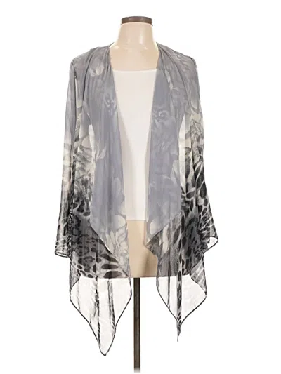 Pre-owned Sl Fashions Kimono In Gray