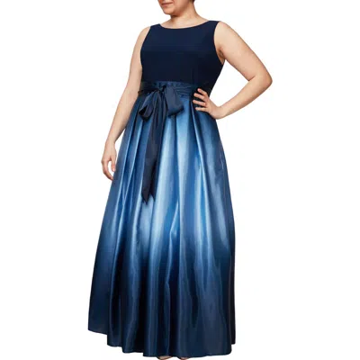 SL FASHIONS SL FASHIONS OMBRÈ SATIN GOWN