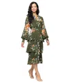 Sl Fashions Long Sleeve Tiered Midi Dress In Green