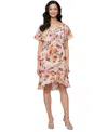 Sl Fashions Tiered Dress In Multi