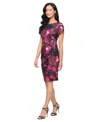 Sl Fashions Women's Tulip Detail Sheath Dress In Multi