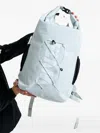 Slam Bungee-cord Roll-top Backpack In Gray