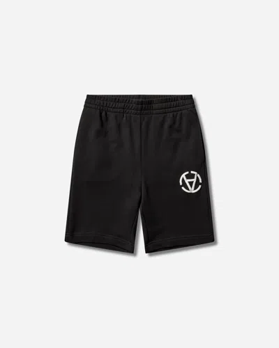 Slam Jam Basics Graphic Sweatshorts In Black