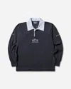 Slam Jam Posa 3agles Rugby Polo Navy In Black