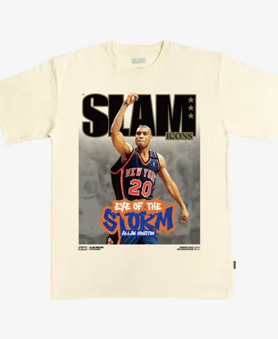 Slam Men's And Women's Allan Houston Cream New York Knicks Hardwood Classics Cover T-shirt In Neutral