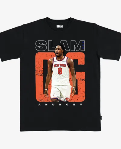 Slam Men's And Women's Og Anunoby Black New York Knicks T-shirt
