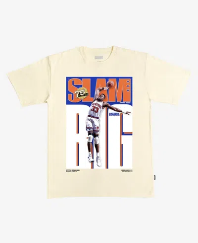 Slam Men's And Women's Patrick Ewing Cream New York Knicks Hardwood Classics Cover T-shirt In Neutral