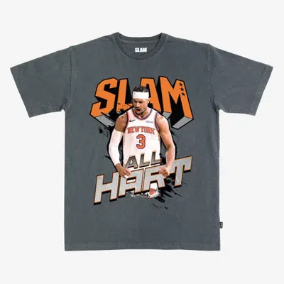 Slam Unisex  Josh Hart Charcoal New York Knicks T-shirt