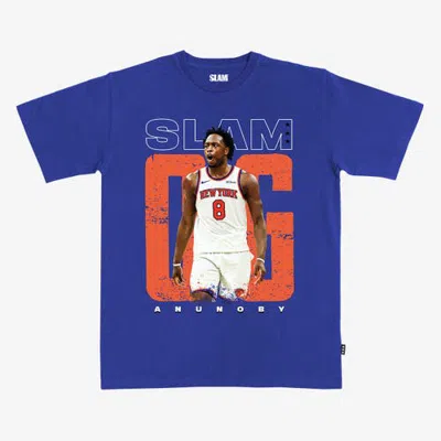 Slam Unisex  Og Anunoby Blue New York Knicks T-shirt