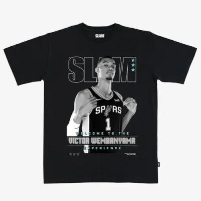 Slam Unisex Victor Wembanyama Black San Antonio Spurs  Cover T-shirt
