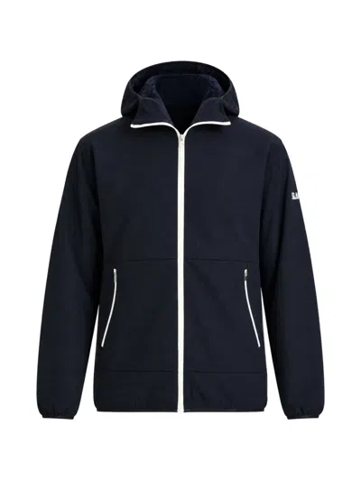 Slam Zip-up Hoodie In Blue