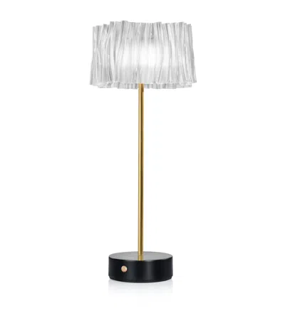Slamp Accordéon Battery Table Lamp In Gold