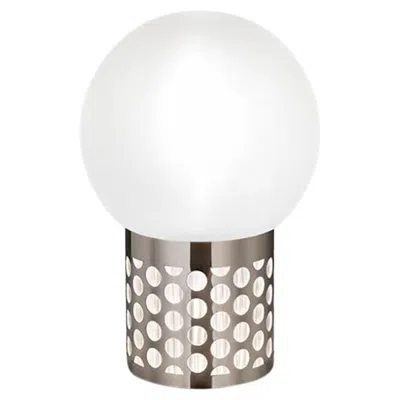Pre-owned Slamp Atmosfera Table Medium Pewter By Lorenza Bozzoli In Transparent