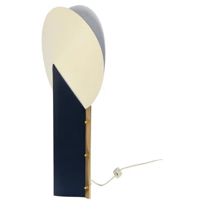 Pre-owned Slamp Blue And Cream "moon" Table Lamp By Samuel Parker For , Italy, 1980s In White