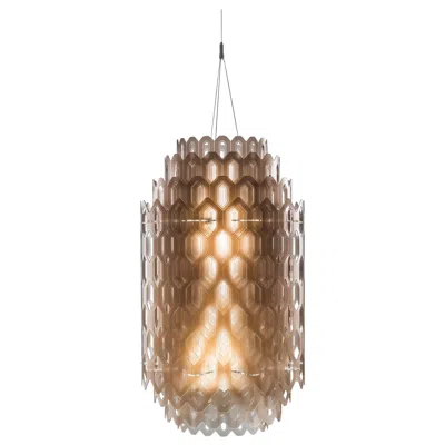 Pre-owned Slamp Chantal Small Pendant Light In Orange By Doriana & Massimiliano Fuksas