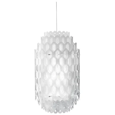 Pre-owned Slamp Chantal Small Pendant Light In White By Doriana & Massimiliano Fuksas