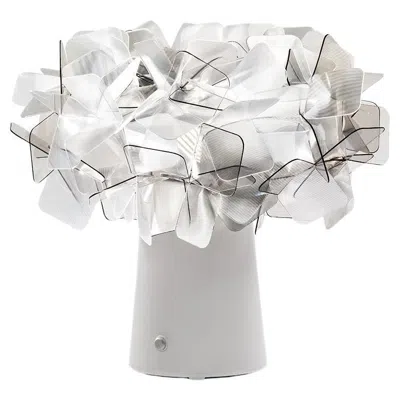 Pre-owned Slamp Clizia Battery Powered Table Light In Fumé By Adriano Rachele In Transparent