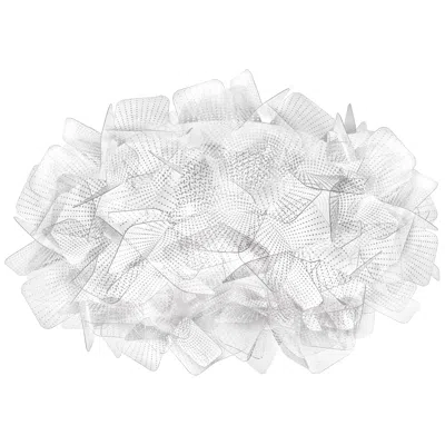 Pre-owned Slamp Clizia Flush Mini Ceiling/wall Pixel By Adriano Rachele In Transparent