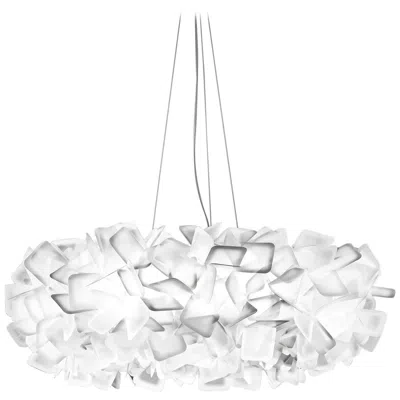 Pre-owned Slamp Clizia Large Suspension Light In White By Adriano Rachele