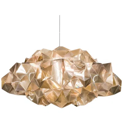 Pre-owned Slamp Drusa Pendant Light In Velvet By Adriano Rachele In Brown