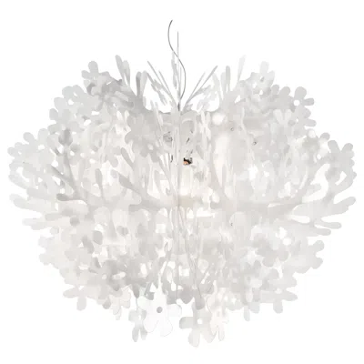 Pre-owned Slamp Fiorella Medium Suspension Light - White By Nigel Coates
