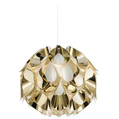 Pre-owned Slamp Flora Medium Suspension Light In Gold By Zanini De Zanine