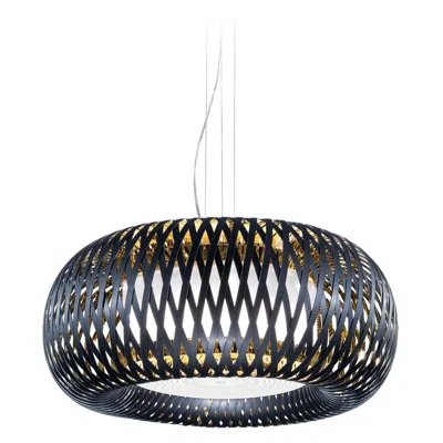 Pre-owned Slamp Kalatos Chandelier Black Gold By Adriano Rachele
