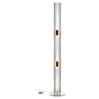 Pre-owned Slamp - La Lollo Floor - Prism/gold By Lorenza Bozzoli In Transparent