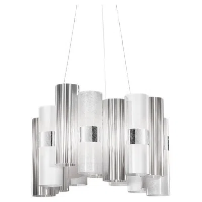 Pre-owned Slamp La Lollo Medium Suspension In White By Lorenza Bozzoli