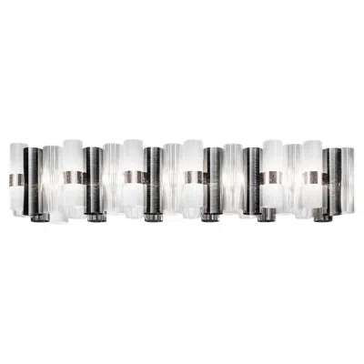 Pre-owned Slamp - La Lollo Suspension Linear 140 - Pewter By Lorenza Bozzoli In Transparent