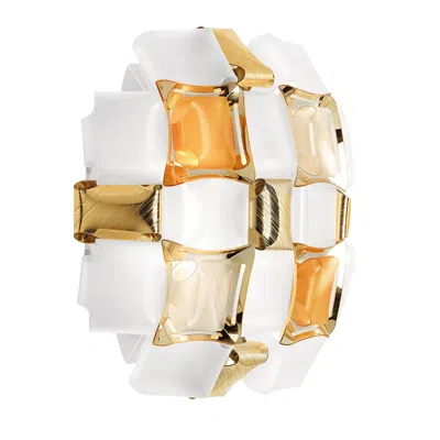 Pre-owned Slamp Mida Applique Amber By Adriano Rachele In Brown