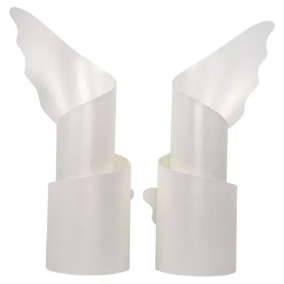 Pre-owned Slamp Pair Of Wings Lamps By Riccardo Raco For  Made Of Opalflex In Transparent