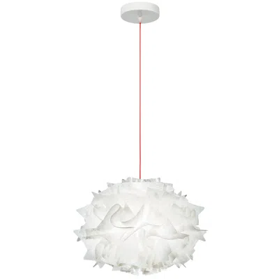 Pre-owned Slamp Veli Mini Single Pendant Light Couture W/ Red Wire By Adriano Rachele