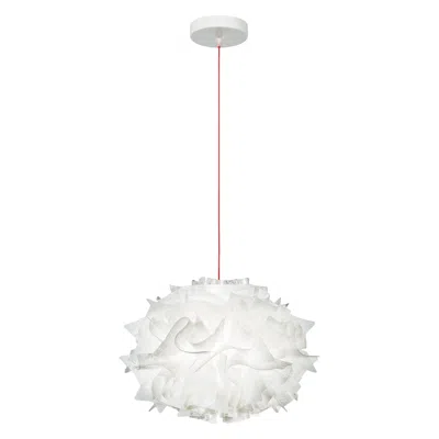 Pre-owned Slamp Veli Mini Single Pendant Light Couture W/ Transp Wire By Adriano Rachele In Transparent