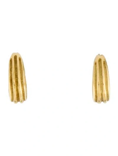 Pre-owned Slane 18k Huggie Earrings In Multi