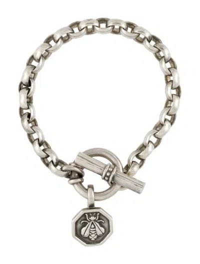 Pre-owned Slane Bee Charm Bracelet, 6.5" In Multi
