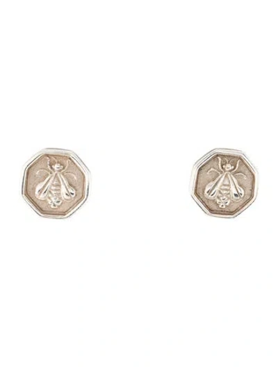 Pre-owned Slane Bee Octagon Earclips In Multi