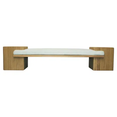 Pre-owned Slash Objects Coexist - Contemporary French Oak Bench, Contemporary Sculptural Seating In Brown