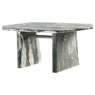 Pre-owned Slash Objects Lino, Cipollino Marble Coffee Table, Contemporary Design In Gray