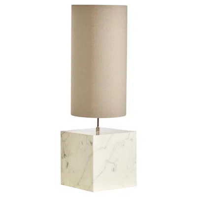 Pre-owned Slash Objects Marble And Brass Coexist Table Lamp 'large' By  - Floor Sample In Sand