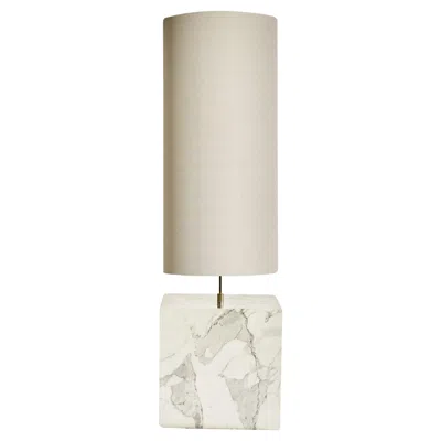 Pre-owned Slash Objects Marble And Recycled Fabric Coexist Floor Lamp By  Floor Model In Sand