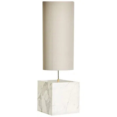 Pre-owned Slash Objects Marble And Recycled Fabric Coexist Floor Lamp By  In Gray