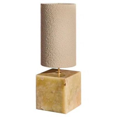Pre-owned Slash Objects Onyx And Boucle Shade Coexist Table Lamp 'large' By  In Black