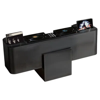 Pre-owned Slash Objects X-deck Black, Stainless Steel Contemporary Dj Console, Made In Italy