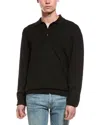 Slate & Stone Basket Weave Polo Sweater In Black