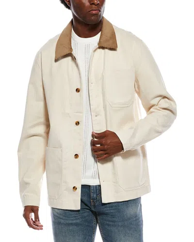 Slate & Stone Brushed Workwear Jacket In Neutral