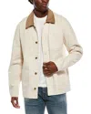 Slate & Stone Brushed Workwear Jacket In Neutral